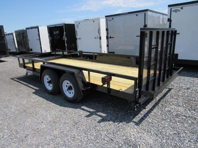 Premier 7 x 16 Landscape Utility Trailer – Rear Ramp Gate image 3