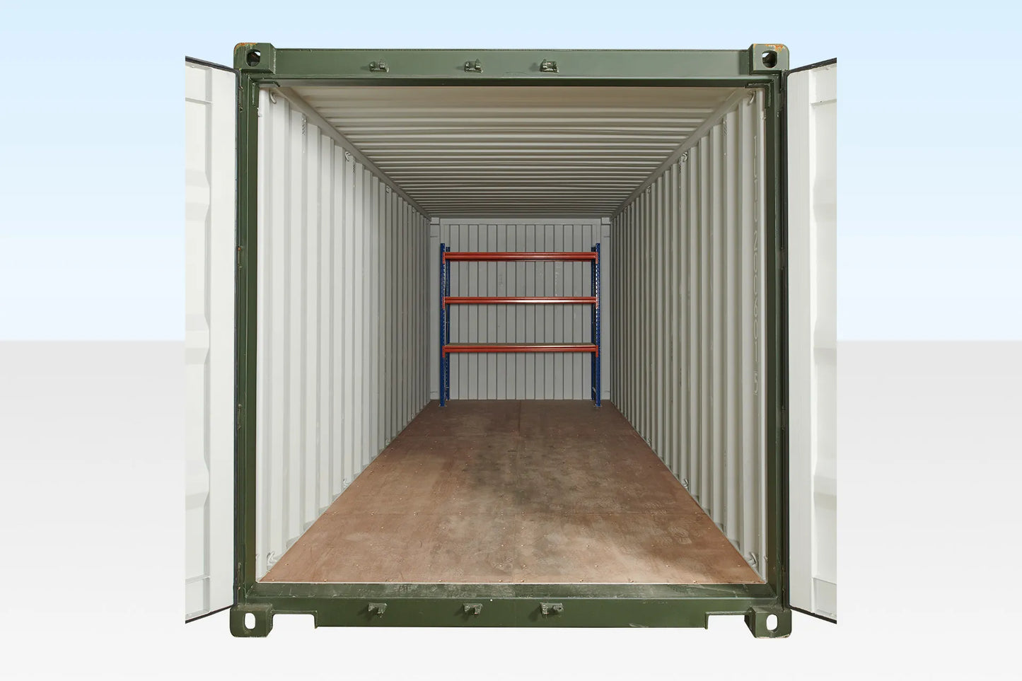 Adjustable, Heavy Duty Three Tier Racking For Rear Of Container image 1