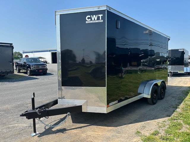 Covered Wagon 7 x 16 Enclosed Trailer – 18″ Added Height image 3