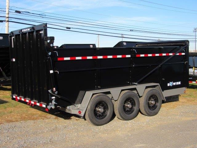 BWise 7 x 16 Heavy Duty Dump Trailer – Tri-Axle Ultimate Dump image 2