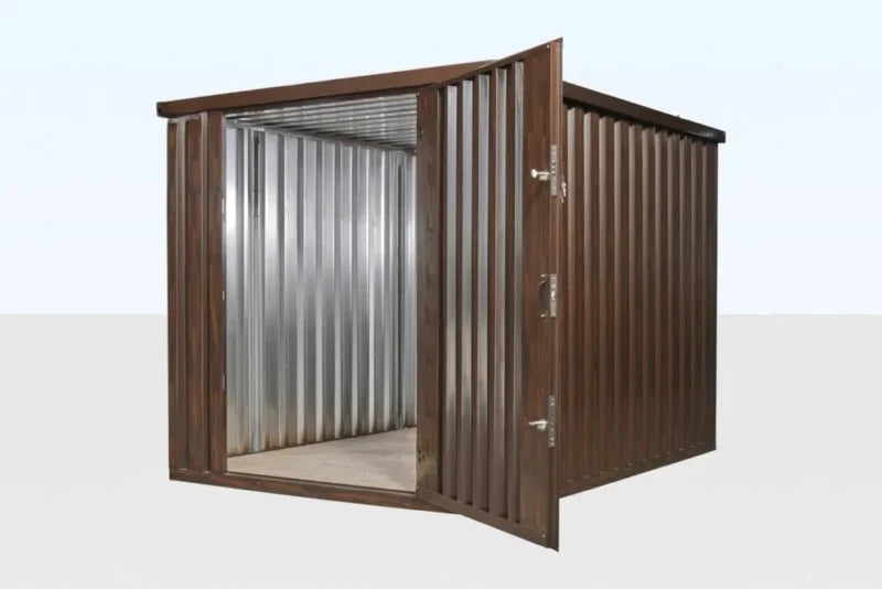 Wood-Effect Flat Packed Storage Container 2M X 2.1M image 2