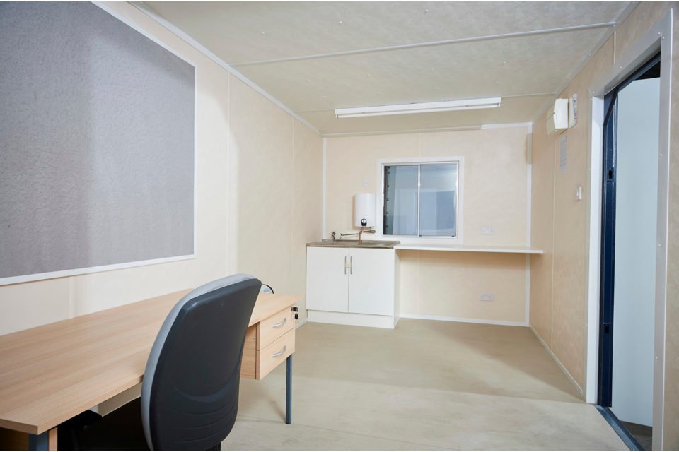 20Ft x 8Ft Steel Office/Canteen Cabin image 2