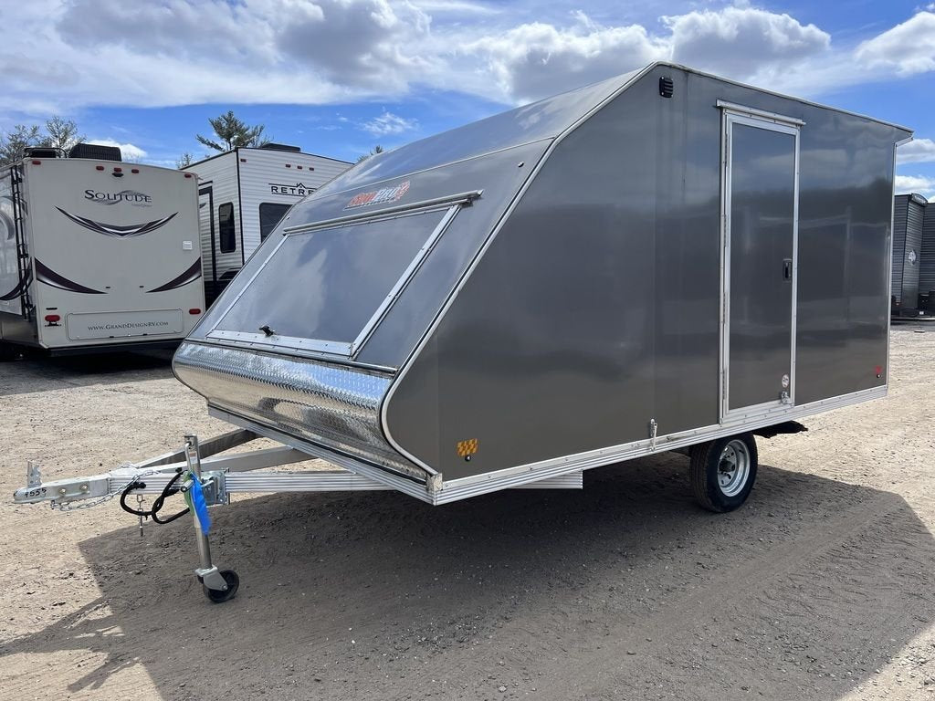 Sno Pro 101×12 Aluminum 2-Place Snowmobile Trailer w/Galvanized Package image 0
