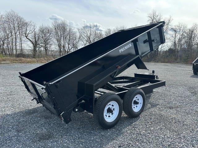 Premier 6 x 12 Low Profile Dump Trailer – Ladder Ramps image 3