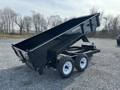 Premier 6 x 12 Low Profile Dump Trailer – Ladder Ramps image 3