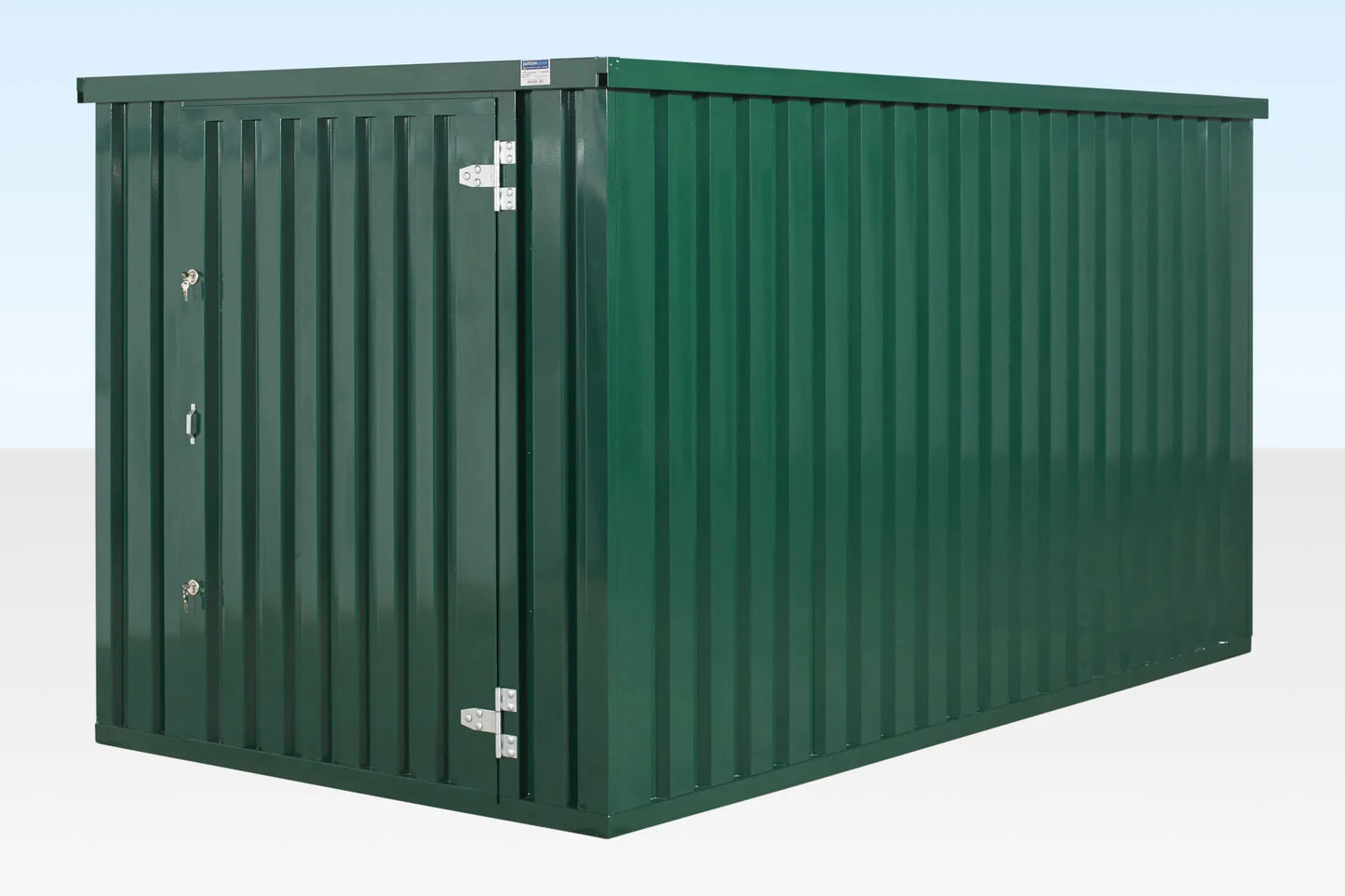 4m x 2.1m Powder Coated Flat Packed Store image 2