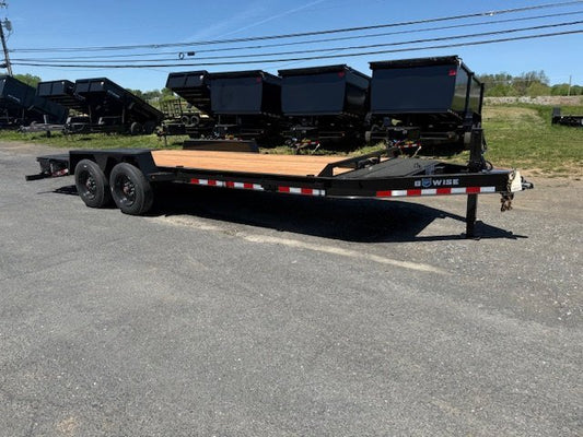 BWise 7 x 20 Heavy Duty Equipment Trailer – 8K Axles image 0