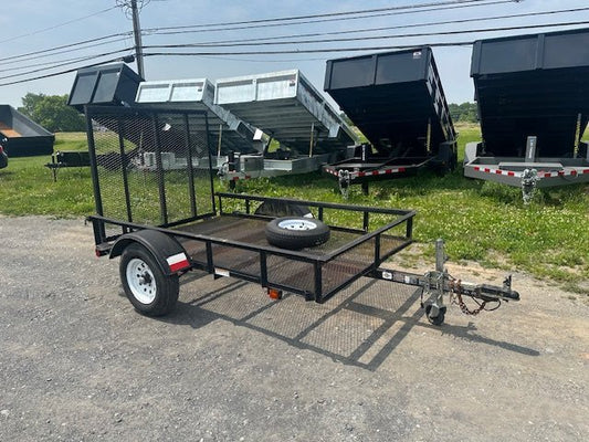 2015 Carry-On 5 x 8 Landscape Utility Trailer – Mesh Floor image 0