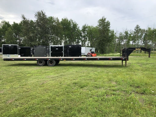 2002 Kaufman Trailers 101X40 Gooseneck Equipment Trailer w/Toolbox image 0
