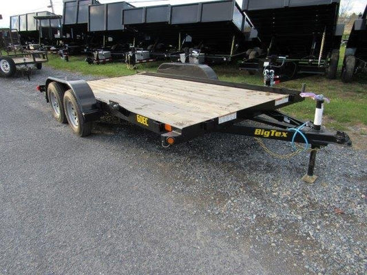 Big Tex 7 x 14 Economy Tandem Axle Car Hauler – Slide Out Ramps image 0