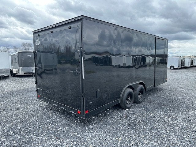 Covered Wagon 8.5 x 20 Enclosed Car Hauler – Blackout Package image 3