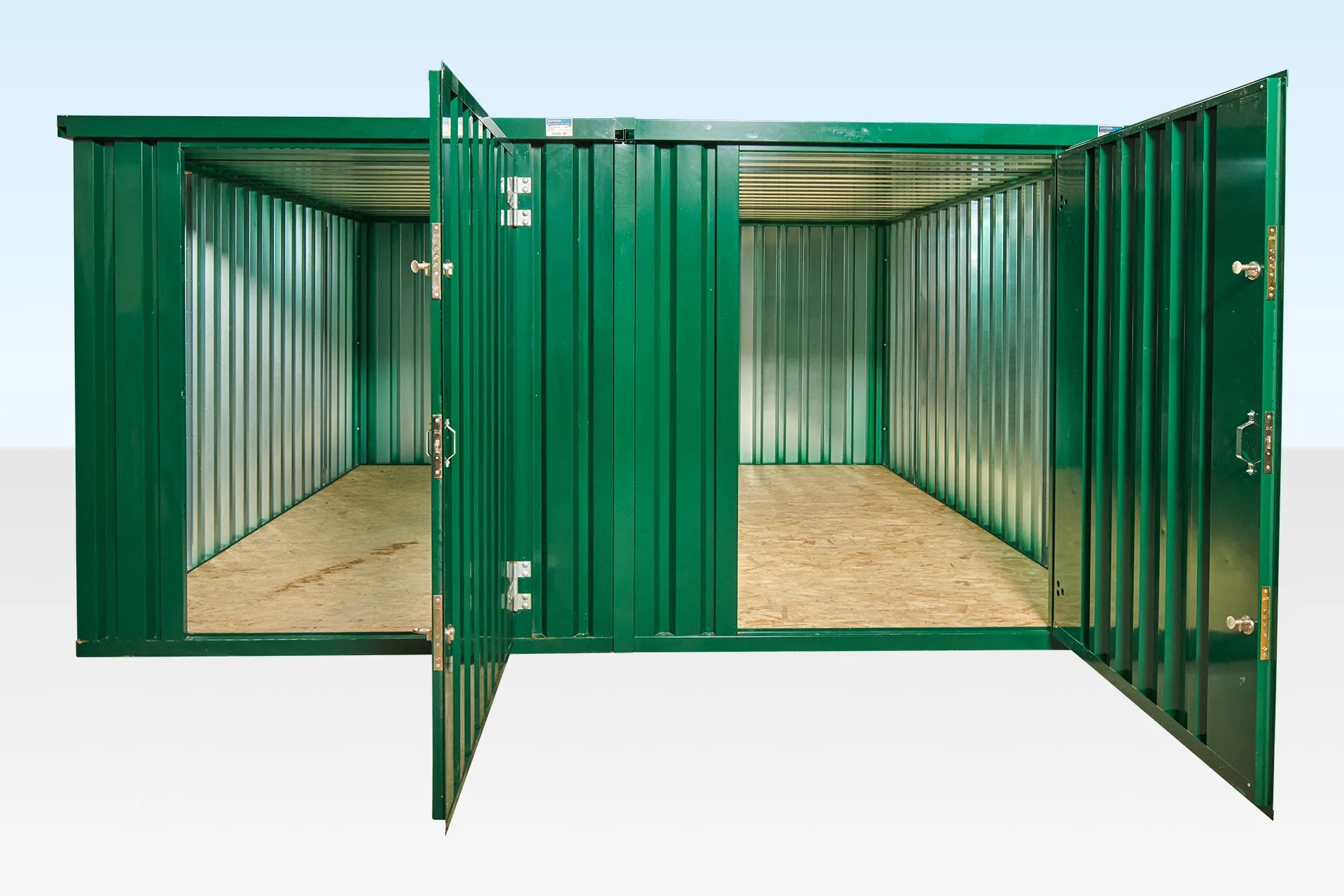 4M X 4.2M Side Linked Flat Pack Container Bundle (Powder Coated) image 0