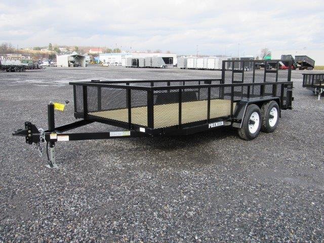 Premier 7 x 16 Landscape Utility Trailer – HD Ramp Gate image 2