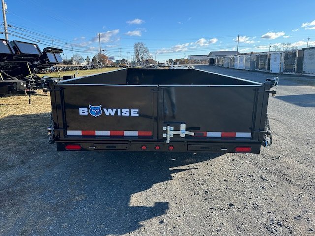 BWise 7 x 16 Heavy Duty Dump Trailer – Low Profile With Ramps image 1