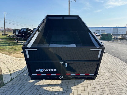 BWise 7 x 14 High Side Dump Trailer – Barn Doors image 1