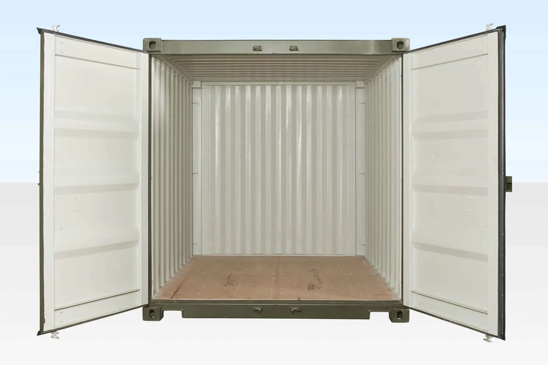 10Ft X 8Ft Shipping Container (One Trip) – Green image 2