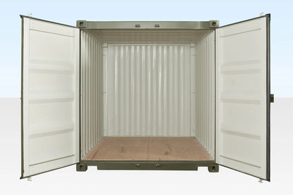 10Ft X 8Ft Shipping Container (One Trip) – Green image 2