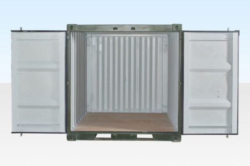 8Ft One Trip Shipping Container (Green) image 0