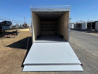 Car Mate 8.5 x 20 Enclosed Cargo Trailer – Contractor Ramp Door image 1