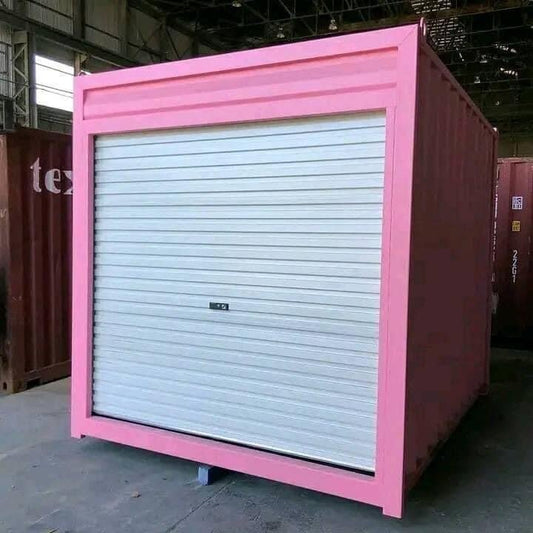 10 ft Pink Container with Roll‑Up Door image 0