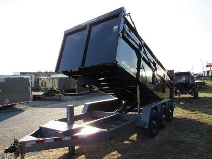 BWise 7 x 16 Heavy Duty Dump Trailer – Tri-Axle Ultimate Dump image 1