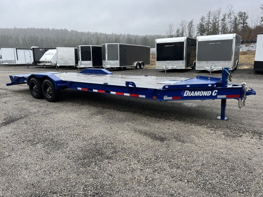 2022 Diamond C 7×24 20K Low Profile Equipment Trailer w/Max Ramps image 0