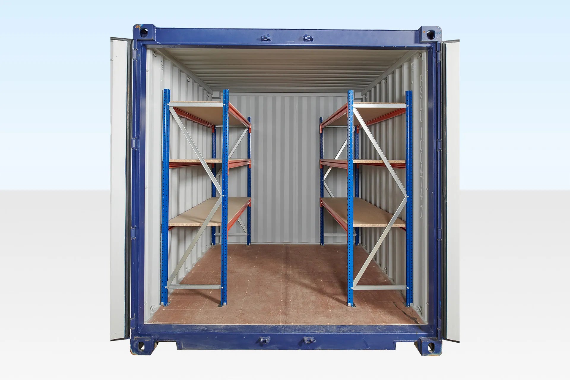 Adjustable, Heavy Duty Three Tier Container Racking (Single Bay) image 1