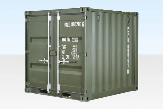 8Ft One Trip Shipping Container (Green) image 0
