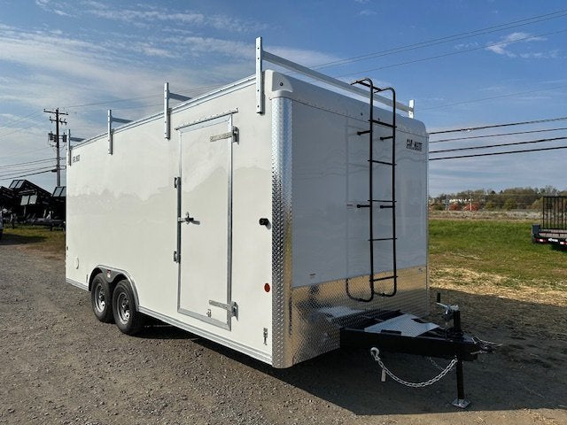 Car Mate 8.5 x 18 Enclosed Cargo Trailer – Contractor – Barn Doors image 0