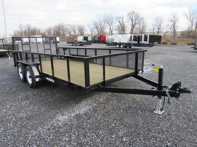 Premier 7 x 16 Landscape Utility Trailer – HD Ramp Gate image 0