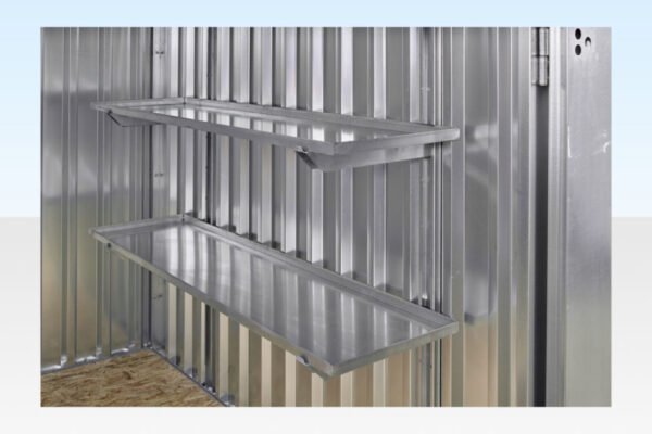3M X 2.1M Flat Pack Storage Container – Galvanised image 1