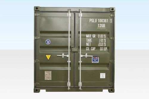 10Ft X 8Ft Shipping Container (One Trip) – Green image 1