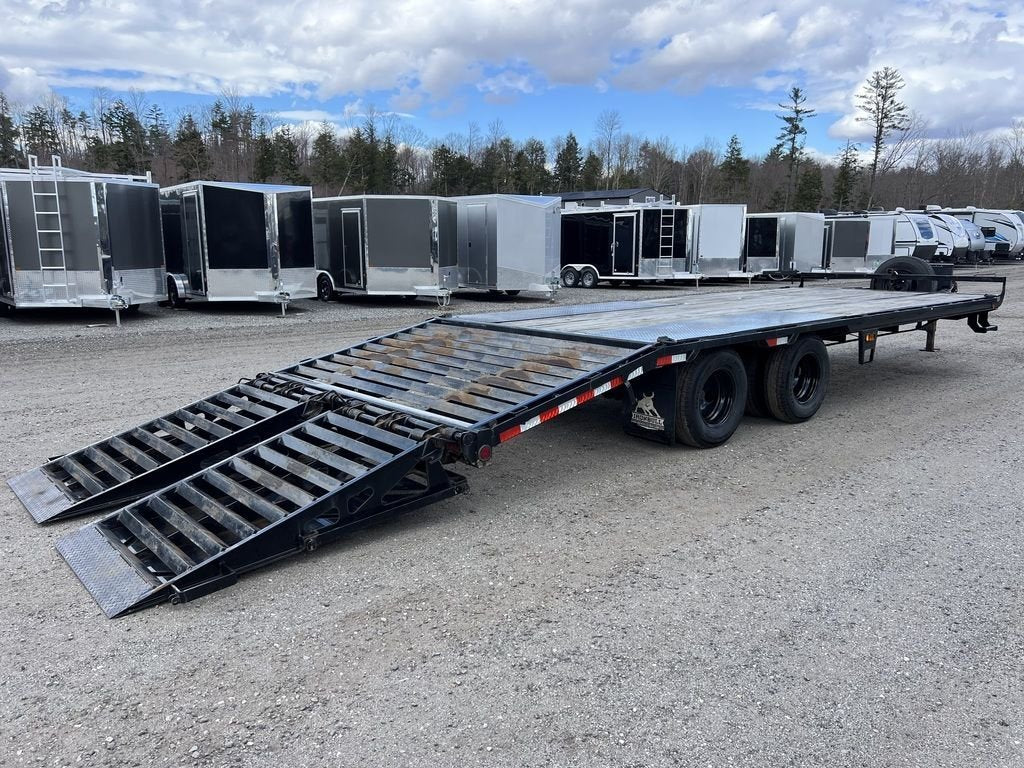 2022 Iron Bull Trailers 8.5×25 22K Deckover Equipment Hauler w/Rampage Ramps image 0