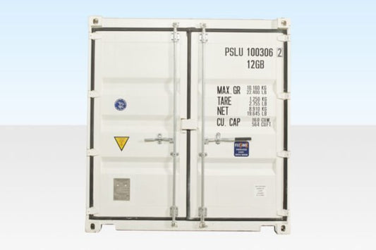 10Ft X 8Ft Shipping Container (One Trip) – White image 0