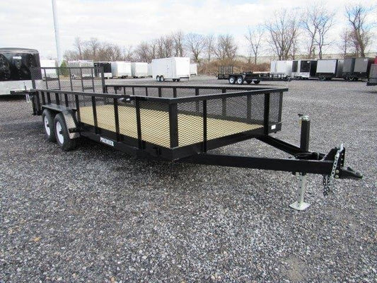 Premier 7 x 20 Landscape Utility Trailer – HD Ramp Gate image 0