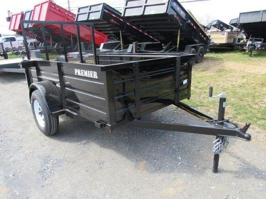 Premier 5 x 8 Landscape Utility Trailer – Steel Sides image 0