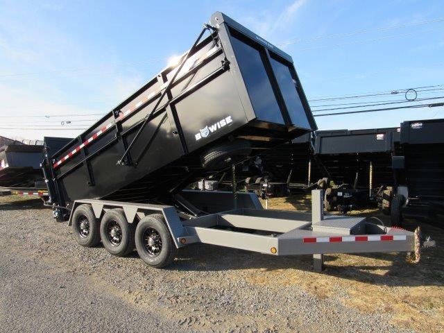 BWise 7 x 16 Heavy Duty Dump Trailer – Tri-Axle Ultimate Dump image 0