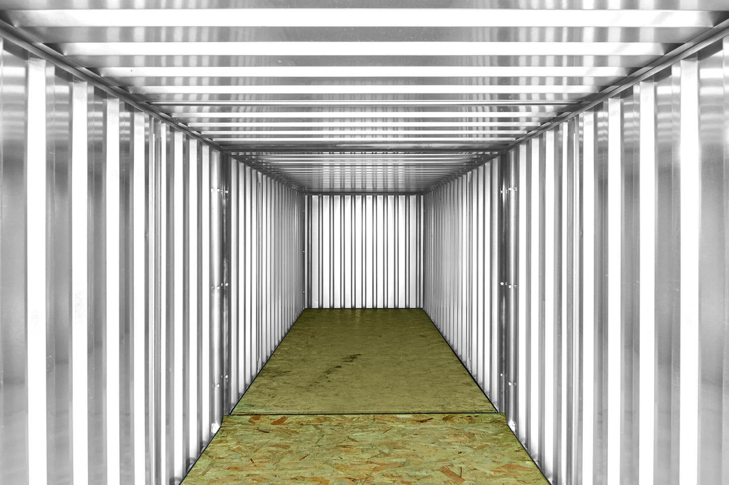 6M X 2.1M End Linked Flat Packed Container Bundle (Galvanised) image 1