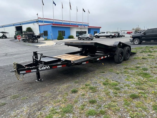 CAM Superline 7 x 21 Heavy Duty Split-Tilt Trailer – Extra Wide Deck image 0