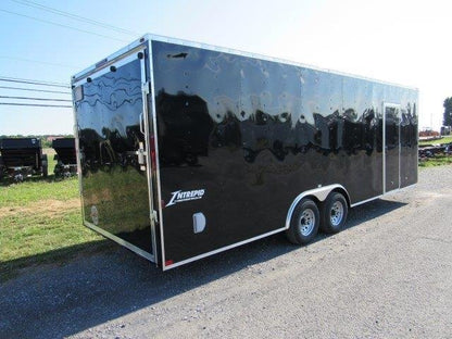 Homesteader 8.5 x 24 Enclosed V-Nose Car Trailer – 6″ Added Height image 3