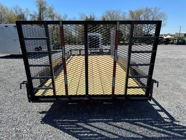 Carry-On 7 x 16 Landscape Utility Trailer – Side ATV Ramp image 1