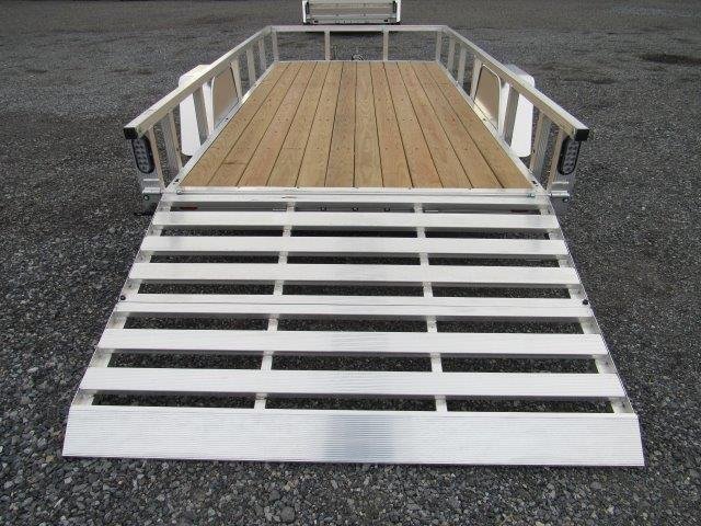 Sport Haven 6×12 Aluminum Utility Trailer – Bi-Fold Ramp Gate image 0