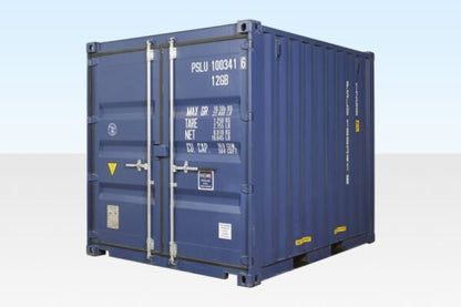 10Ft X 8Ft Shipping Container (One trip) – Blue image 0