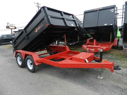 BWise 6 x 10 Low Profile Dump Trailer – Combo Gate &amp; Ramps image 0