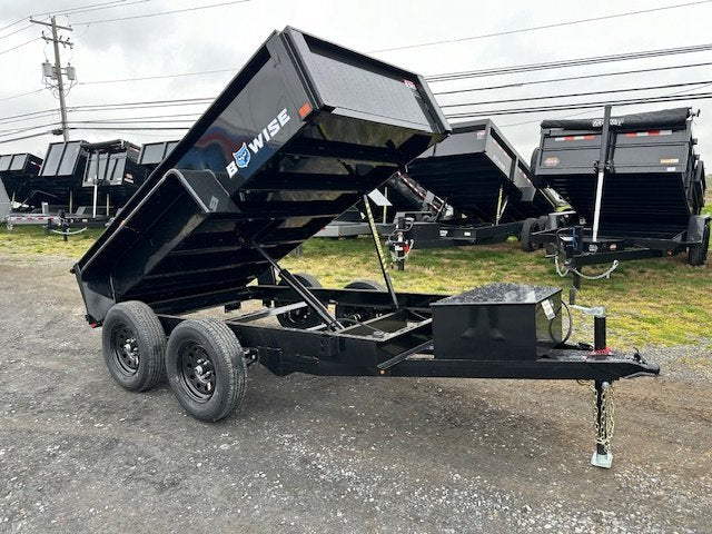 BWise 5 x 10 Low Profile Dump Trailer – Spreader Gate image 0