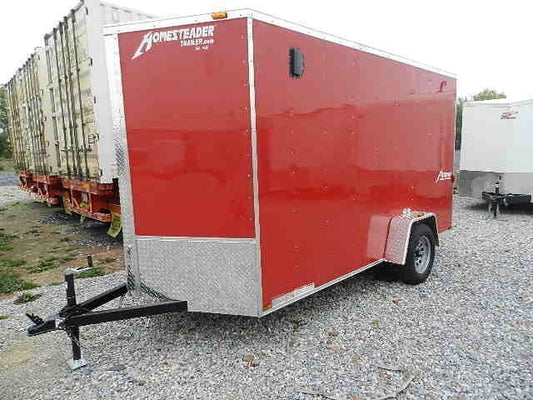 Homesteader 6 x 12 V-Nose Enclosed Trailer – 6″ Added Height image 0