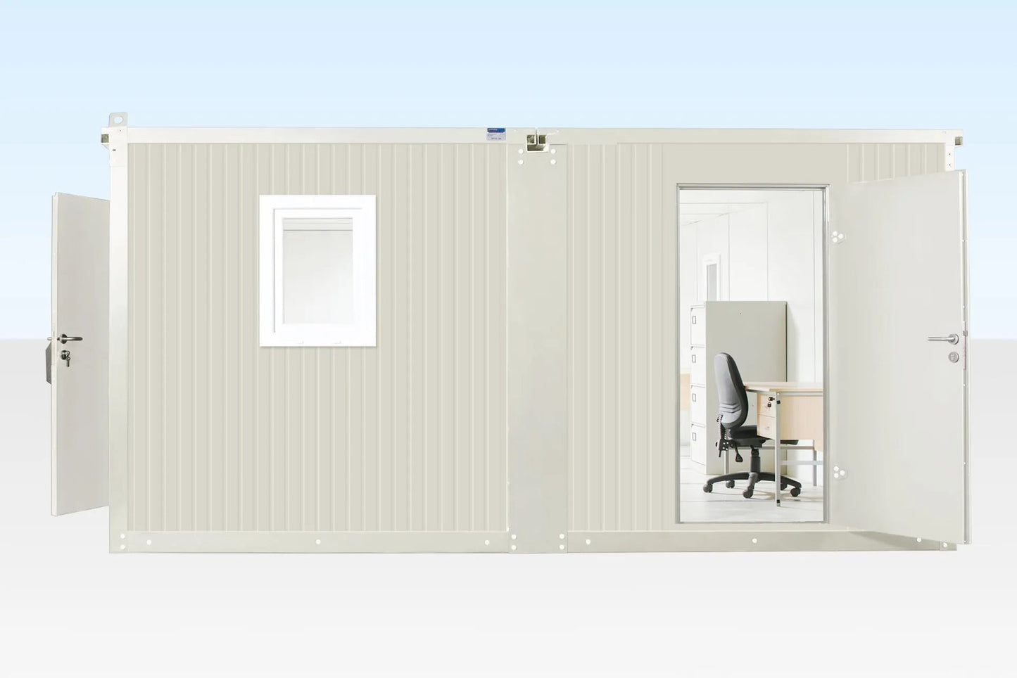 6.5M X 4.6M Side Linked Flat Pack Container Office image 0