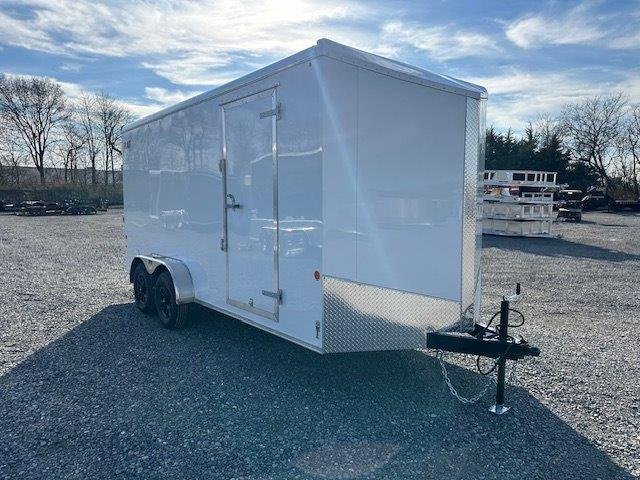 Car Mate 7 x 16 V-Nose Enclosed Cargo Trailer – Avalanche image 2