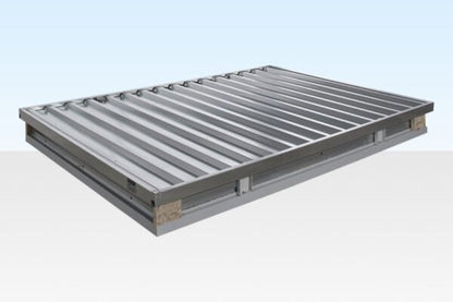 3M X 2.1M Flat Pack Storage Container – Galvanised image 0