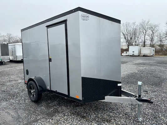 ATC 6 x 10 Aluminum Enclosed Cargo Trailer – Black Trim image 0